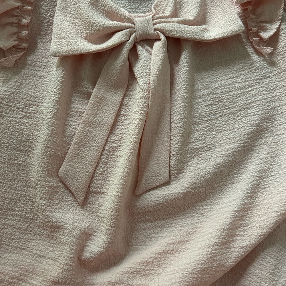 Pink Ruffle Sleeve Top - Picture 3 of 3